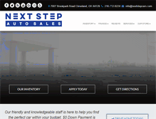 Tablet Screenshot of nextstepcars.com